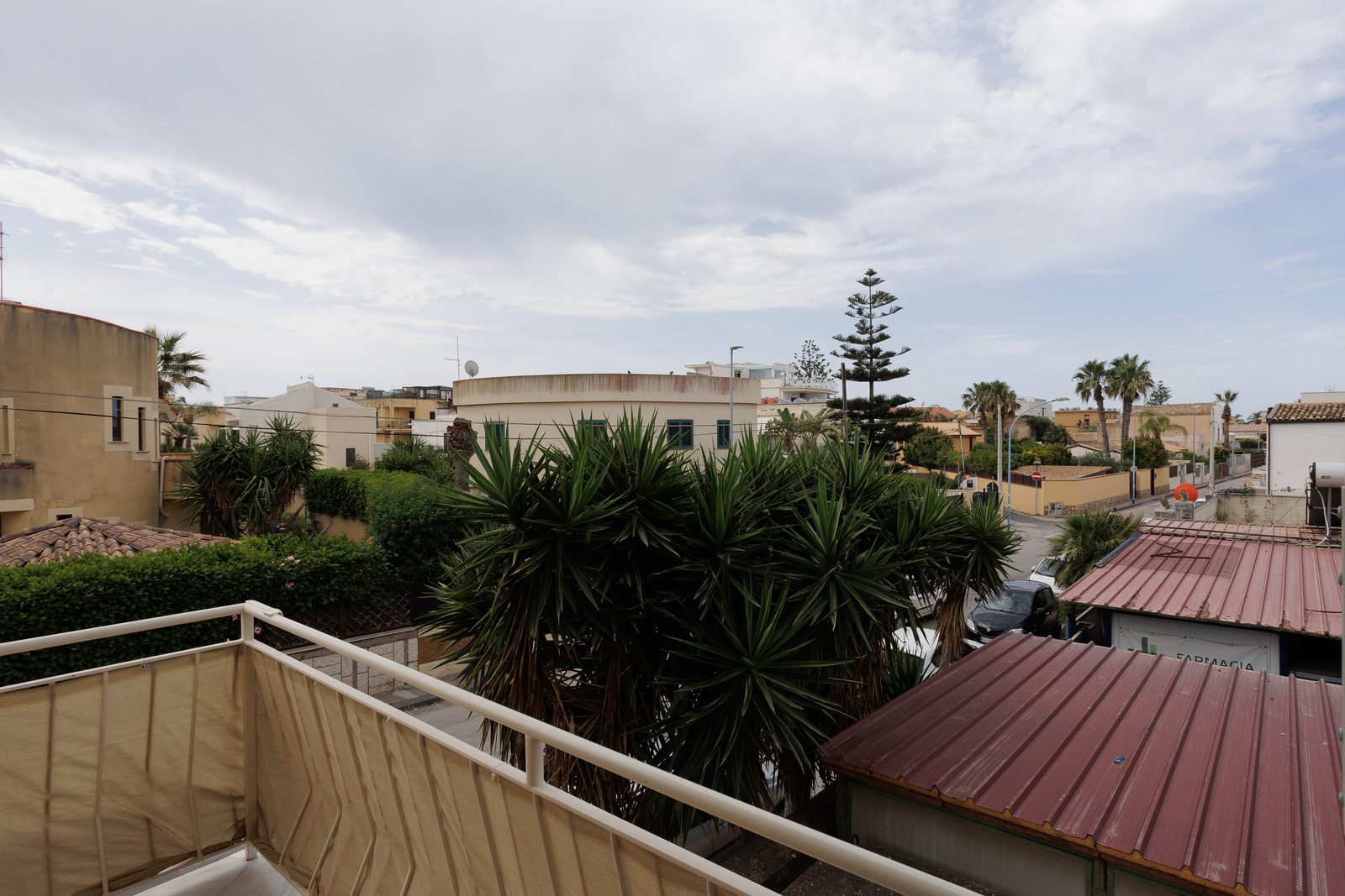 La vista dal balcone